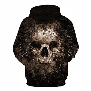 Skull Hoodie - Crazyink Mud Skull Fashion Hoodie