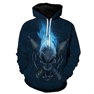 Skull Hoodie - Skull With Pencil Cool Hoodie