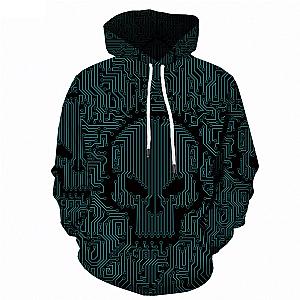 Skull Hoodie - Skull Maze Cool Fashion Hoodie