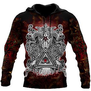 Gothic coat of arms with skull and angels 3D all over printed Unisex MH1508203