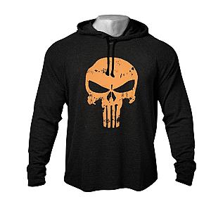 Skull Hoodie - Orange Skull Fashion Hoodie