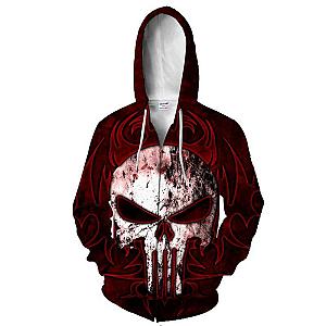 Skull Hoodie - Skull Red Theme Fashion Hoodie