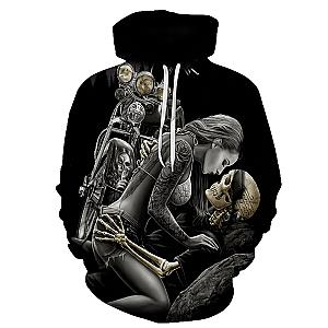 Skull Hoodie - Skull And Women Fashion Hoodie