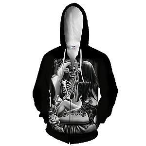 Skull Hoodie - Scary Skull Women Hoodie