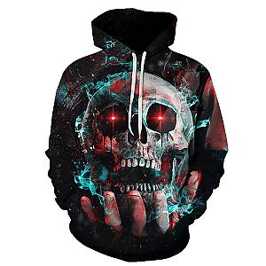 Skull Hoodie - Skull Art Magic Theme Fashion Hoodie