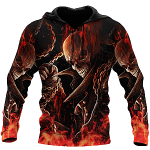 Premium All Over Printed Fire Skull Shirts MEI