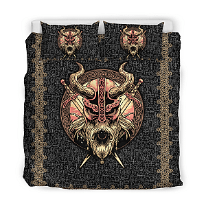 Skull Bedding - Quilt bedding set love skull viking PL