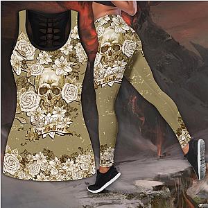 Skull Legging - Skull Day of the dead tanktop & legging outfit for women QB05272003