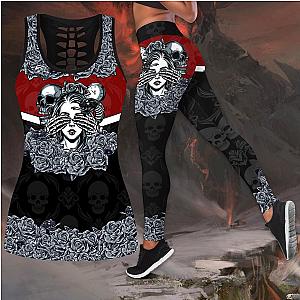 Skull Legging - Love Skull and Tattoos tanktop & legging outfit for women