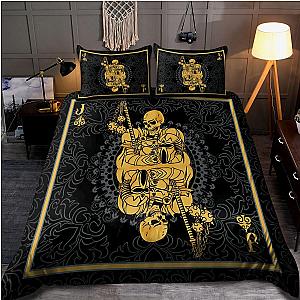 Skull Bedding - Samurai Skull Poker Bedding Set