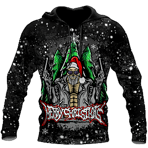 Merry Chrismas and Happy new yeah skull santa 3D all over printed Unisex HHT15082003