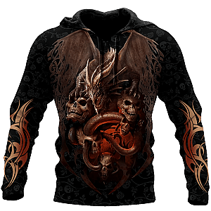 Love dragon skull 3D all over printed for man and women QB06172001