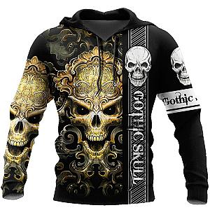 Premium Skull Tattoos 3D All Over Printed Unisex Hoodie