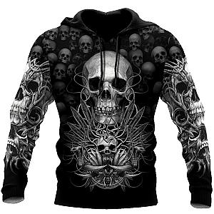 Premium Skull 3D All Over Printed Unisex Hoodie