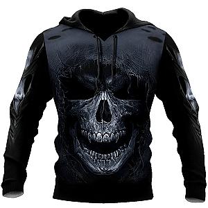 Premium Skull 3D All Over Printed Unisex Hoodie PL