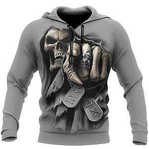 Premium Skull 3D All Over Printed Unisex Hoodie PL