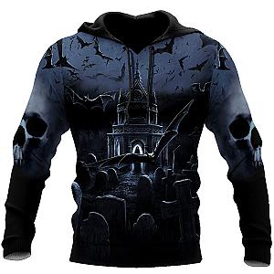 Premium Skull 3D All Over Printed Unisex Hoodie PL