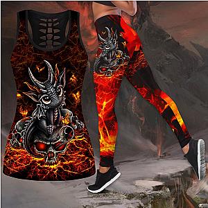 Skull Legging - Love Dragon Skull and Tattoos tanktop & legging outfit for women QB06062001