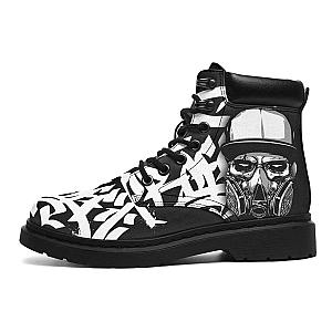 Skull Boots - 3D Skull Boots Skull And Gas Mask