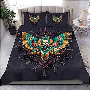 Skull Bedding - Butterfly Skull Bedding Set By  ML