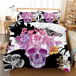 Skull Bedding - 3D sugar skull bedding set PL17062006