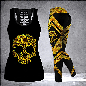 Skull Legging - Skull Hippie Combo Tank + Legging NNK030911