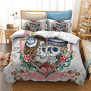 Skull Bedding - 3D sugar skull bedding set PL17062007