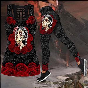 Skull Legging - Skull Country Girl tanktop & legging camo hunting outfit for women