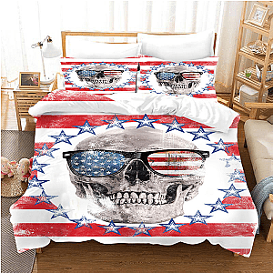 Skull Bedding - 3D love skull bedding set PL17062002