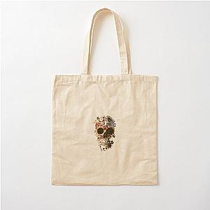 Garden Skull Light Cotton Tote Bag