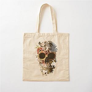 Garden Skull Light  Cotton Tote Bag