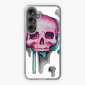 Skull drip pink Samsung Galaxy Soft Case