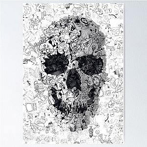 Doodle Skull Poster