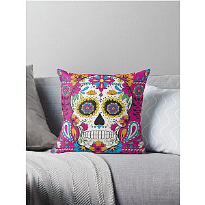 Sugar Skull Throw Pillow