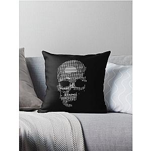 Squared Off Skull Throw Pillow