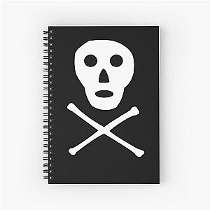 Old School Skull and Crossbones Spiral Notebook