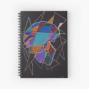 Color field skull Spiral Notebook