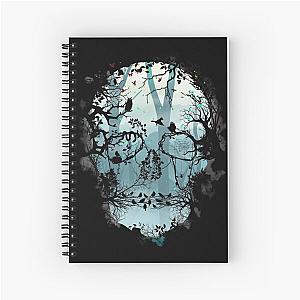 Dark Forest Skull Spiral Notebook