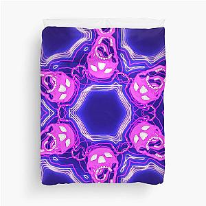 Neon Skull Duvet Cover