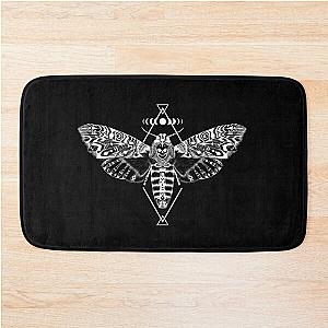 Skull Moth • Goth Bath Mat