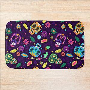 Cute Mexican Skulls Collection Bath Mat