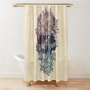 Skull Floral Shower Curtain