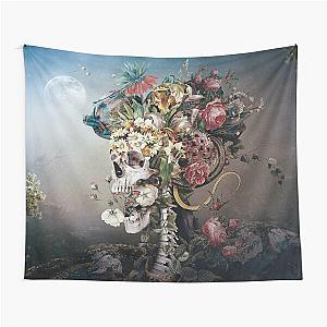 Flower skull Tapestry