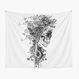 Skull BW Tapestry