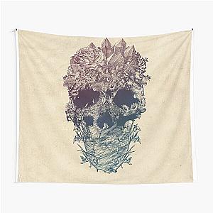 Skull Floral Tapestry