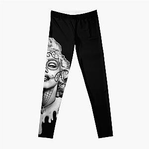 Marilyn Monroe Sugar Skull Leggings