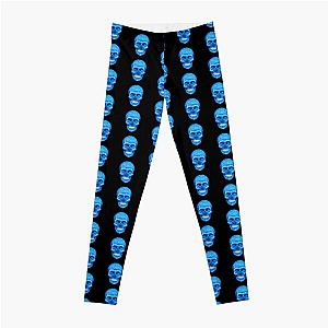 Blue skull Leggings