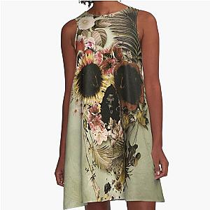 Garden Skull Light A-Line Dress