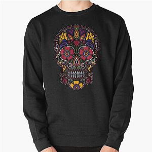 Day of the Dead Sugar Skull Dark Pullover Sweatshirt