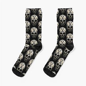 Sigil of Lucifer Skull Socks